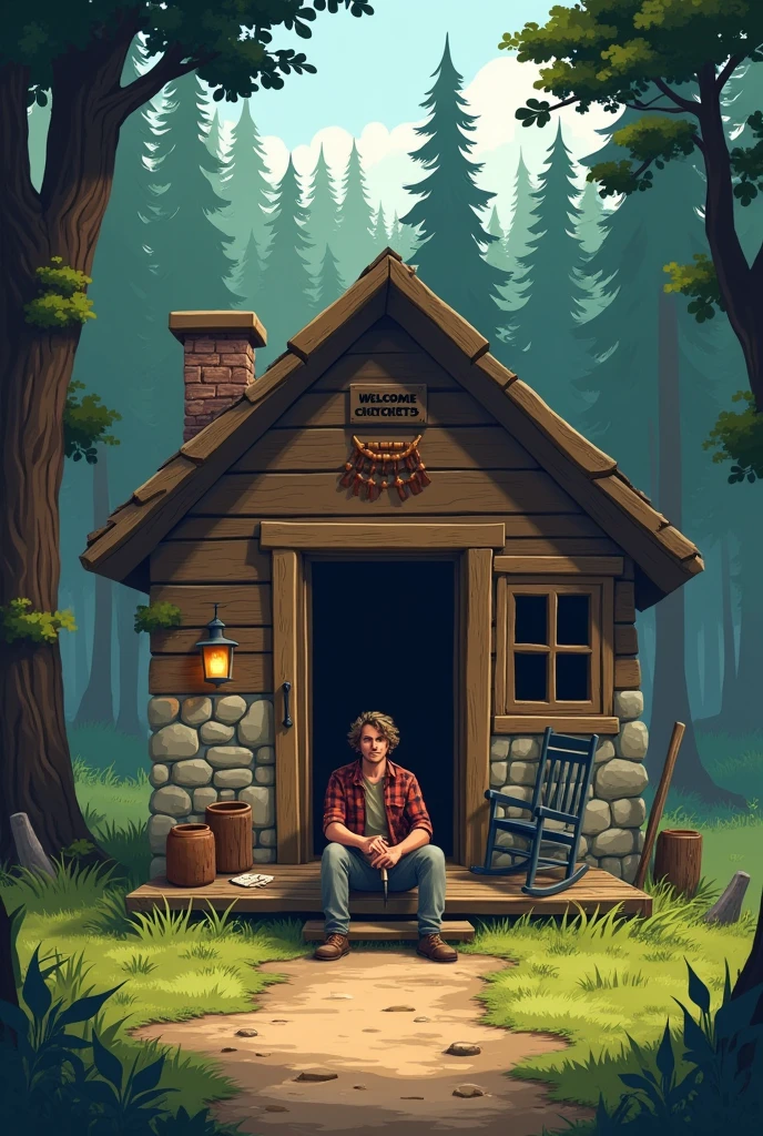 I&#39;m creating a 2d game, where the character sits at the door of his house shooting at animals that come out of the woods.