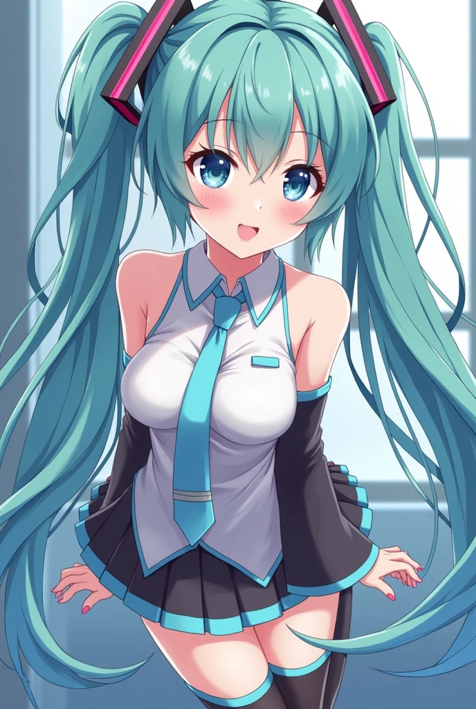 Hatsune miku  open pussy