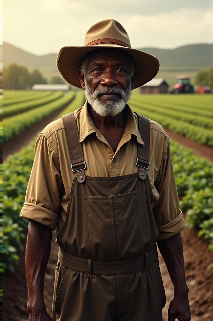 Elderly black man farmer