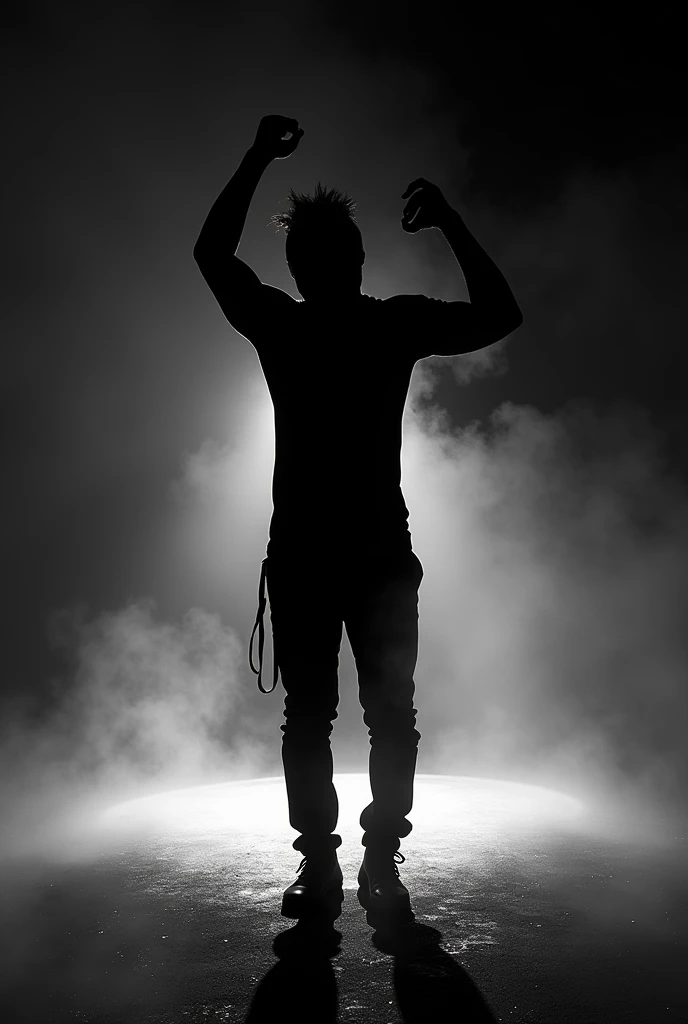 Create a minimalist trap cover in black and white