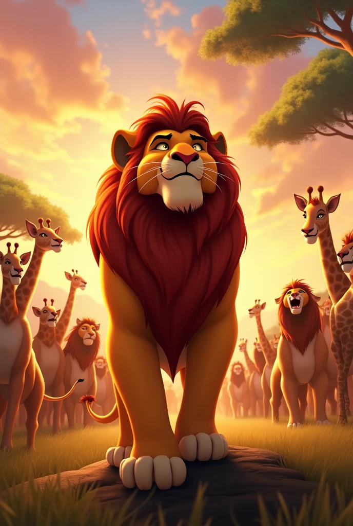 A lion king Just came back from dark jail his tean celebration his come back after decade in a song