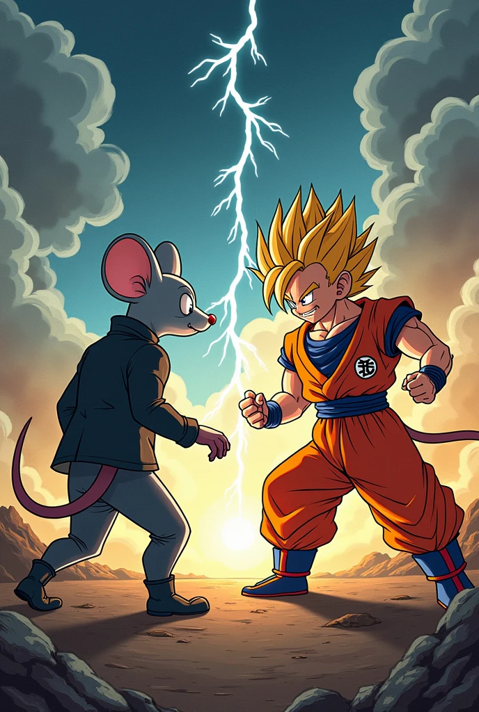 Danger-Mouse y Goku

