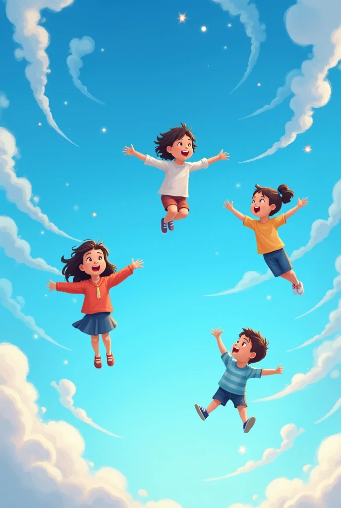 In the sky so blue, dreams take flight, for kids poem