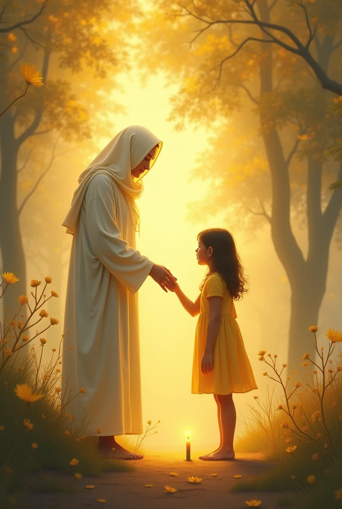 a child asking for forgiveness from his mother crying and God in the background