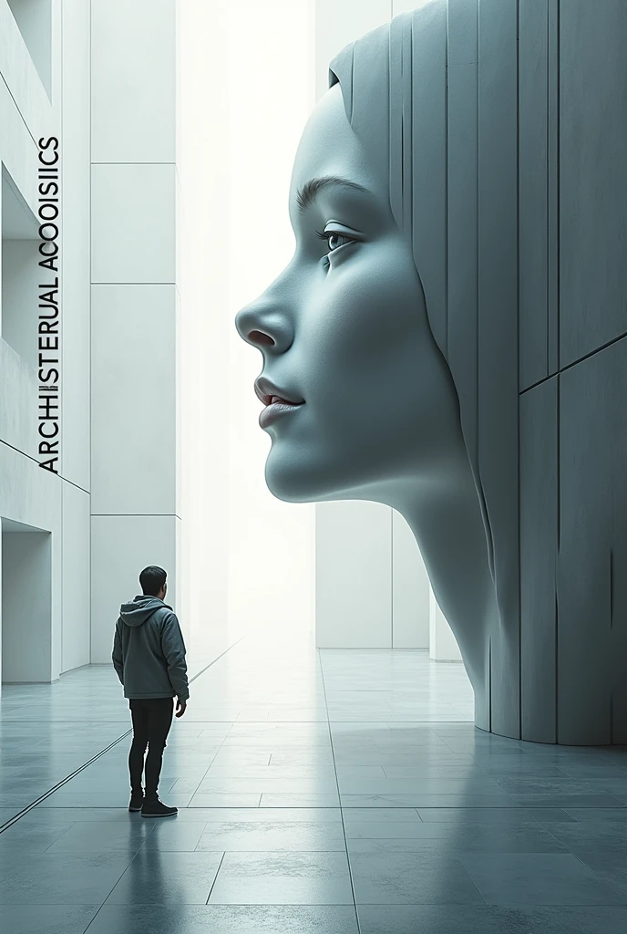 Generate a sound engineering cover with the title saying Architectural Acoustics
