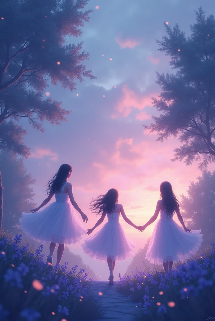 for kids poem Purple whispers of twilight’s embrace,