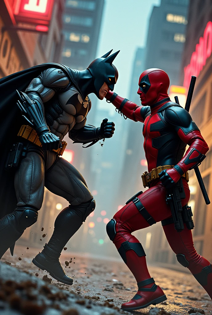 Batman fight with deadpool