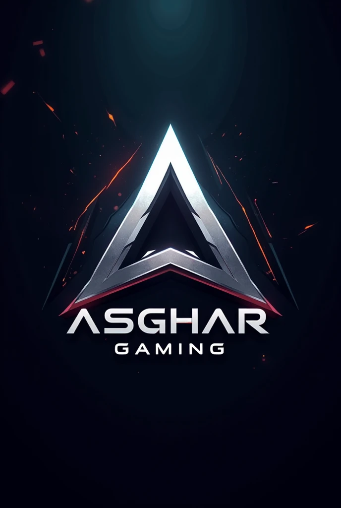 "Asghar Gaming" created a picture according to this name for YouTube channel with name