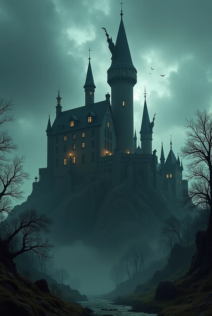 - a strange huge castle 
- an unique castle and beautiful but little creepy 
- an evil witch’s castle