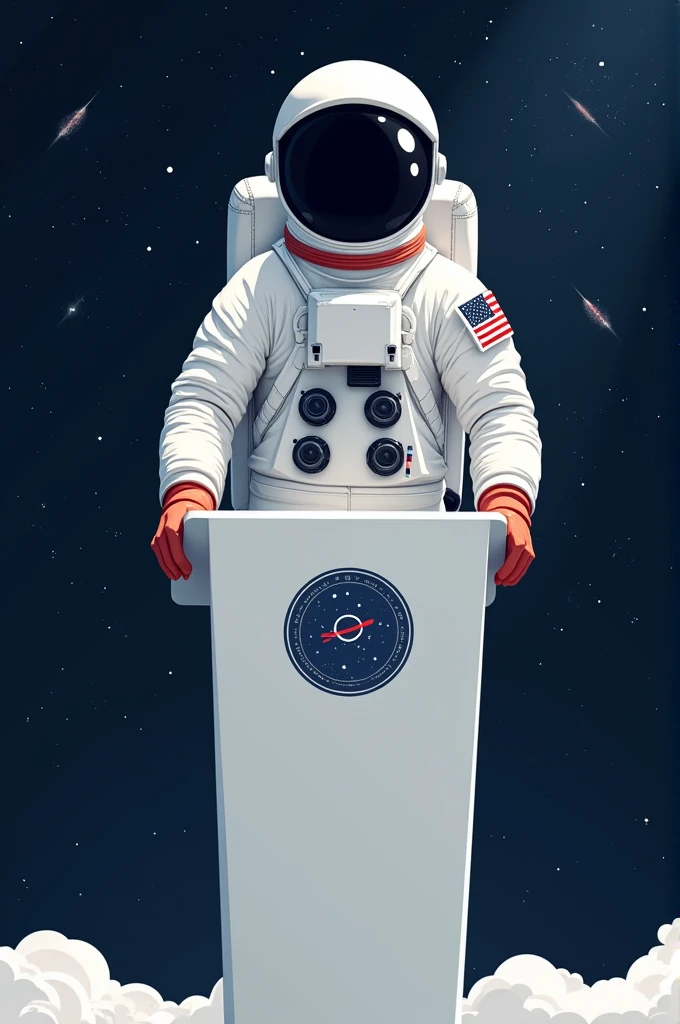 poster podium astronaut 