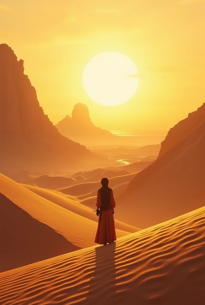 Genrate me a post for travel Agency with desert background