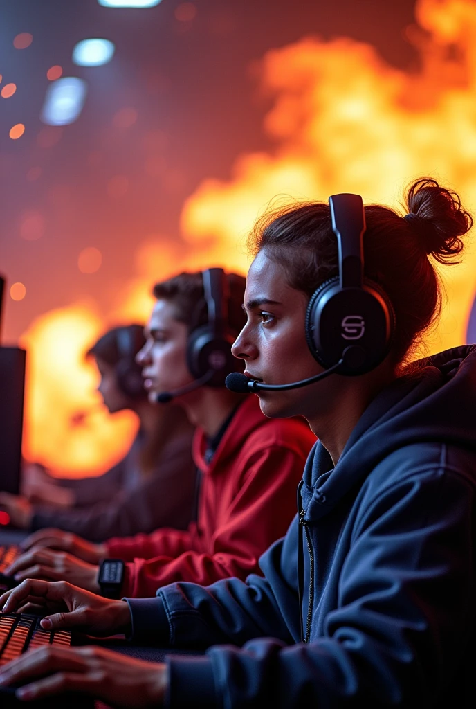 TRIGGER ESPORTS FOR GAMING ESPORTS  blaze in background 