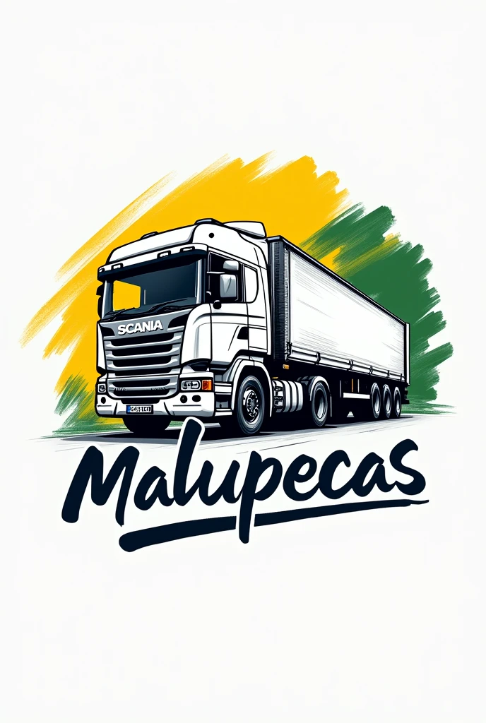 **Custom Logo Creation**



For your company, MALUPEÇAS, our AI will create a logo with a distinctive and memorable design. Imagine a Scania brand truck in a sketchy style, as if it had been scratched or brushed by hand, providing a dynamic and modern look using the colors of the Brazilian flag in the background. The truck will be positioned facing forward, giving a touch of robustness and simplicity at the same time.

the name "MALUPEÇAS" will be harmoniously integrated into the design, ensuring that the logo is not only visually appealing, but also perfectly aligned with your company&#39;s identity.

With our advanced technology, You will have a logo that stands out and represents the essence of MALUPEÇAS in an original and impactful way.. 

