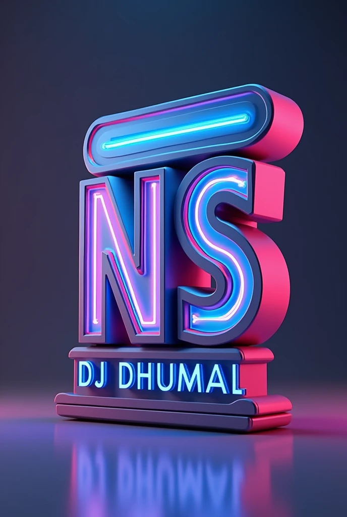 Create illustrations 3D Logo Design Name ‘NS DJ DHUMAL Best Logo For Instagram