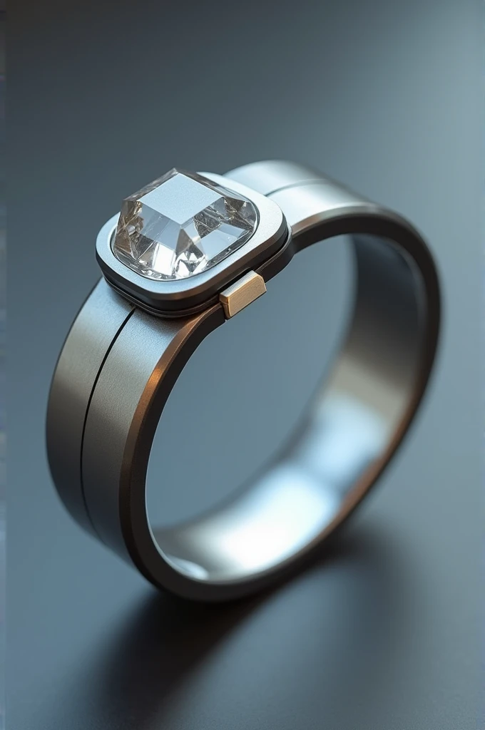 Make me a technological bracelet with a scanner and a quartz stone