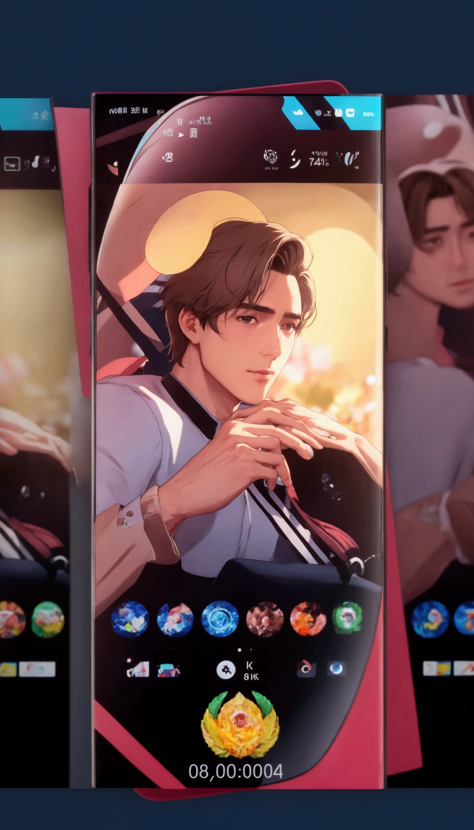 ((BEST Quality, 8k, Work: 1.3)), upper body,, Sharp focus: 1.2, man with perfect figure, highly detailed facial and skin texture, Detailed eyes, double eyelids, interior view, short hair, cute face