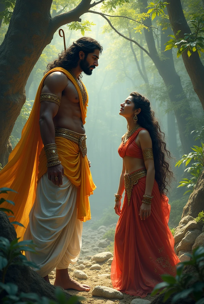 Seeing Goddess Sita in pain, Lord Ram became extremely angry.