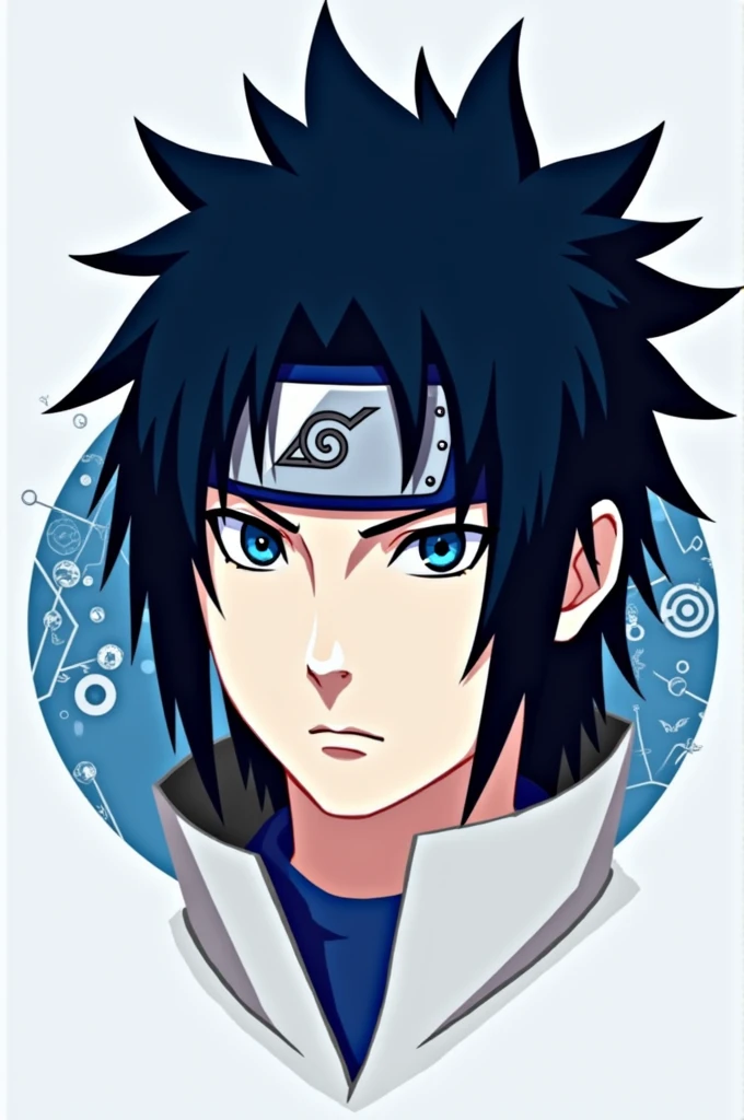 Sasuke blue eyes logo for whatsapp dp