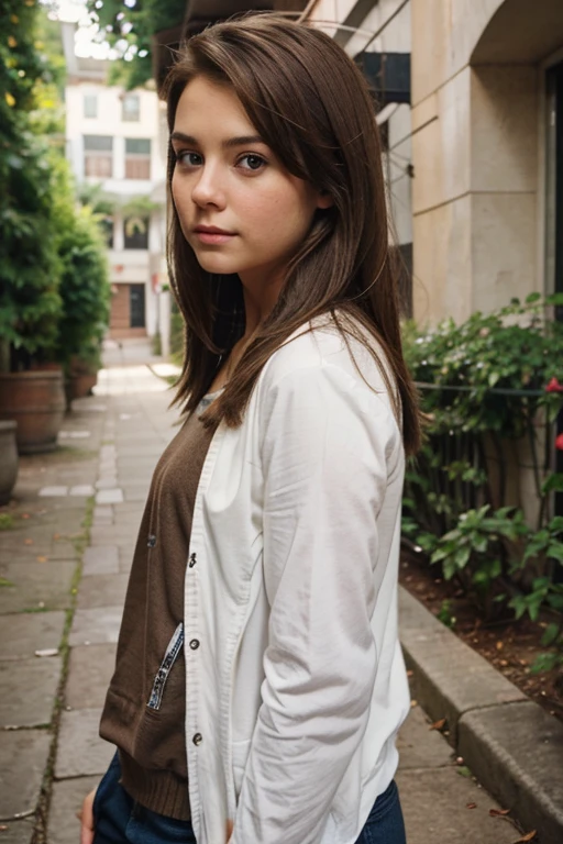 I was younger and had brown hair
