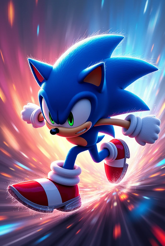 Sonic wallpaper with lots of colors