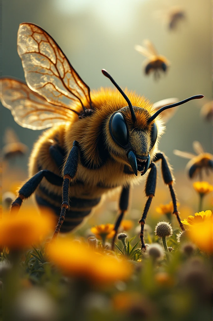 A bee that killed other bees because of its sting 