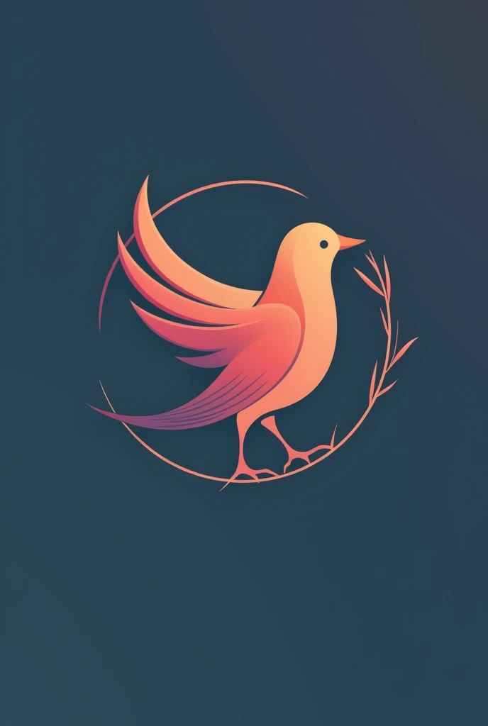 Colorfull small and professional "bird" logo for a beauty brand