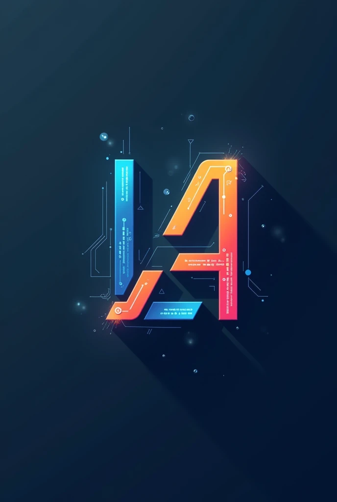 I need you to create a logo for a company with the name of "L.A TECH", This logo needs to focus on technology in general and computer networks.