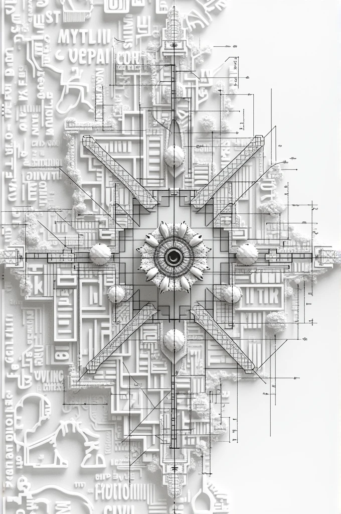 Id lace with civil engineering text layout