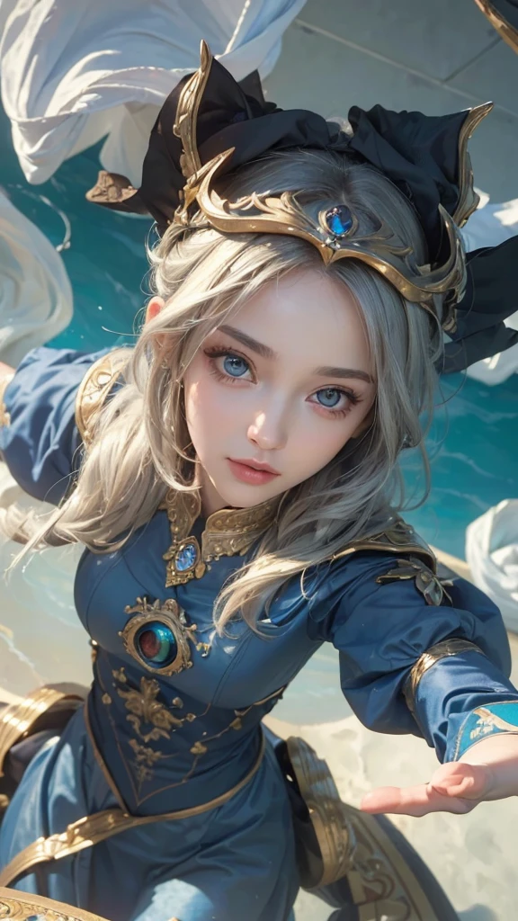 ((Best quality, 8k, Masterpiece :1.3)), upper bod y, Sharp focus: 1.2, Beautiful woman with perfe ct figure, Highly detailed facial and skin textur e, Detailed eyes, Double evelids, Interior view, f erpect lighting, Beautiful lips ,symmetrical eyes , cute face
