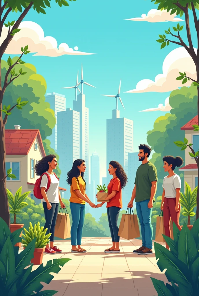 An illustration of sustainable consumption