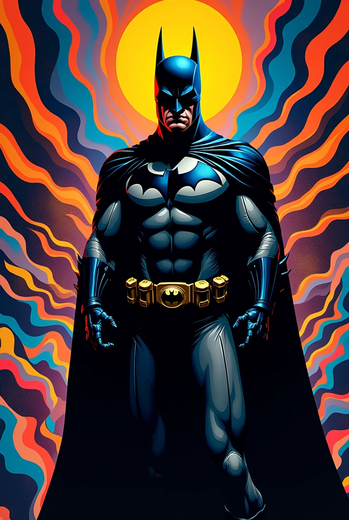 Batman in op art