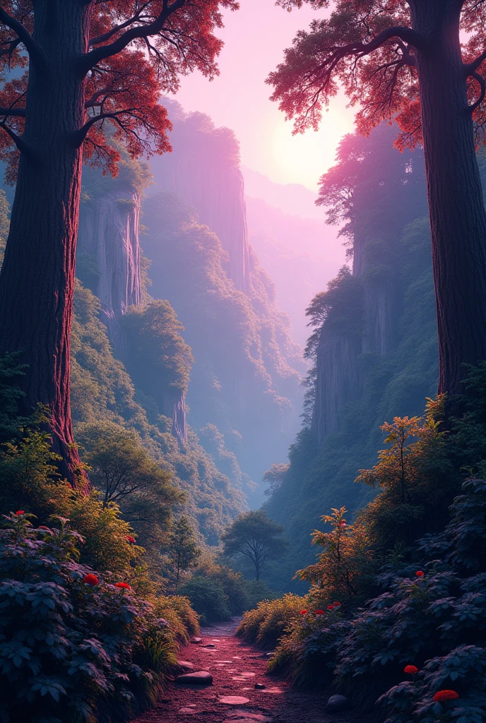 Puce full forest view