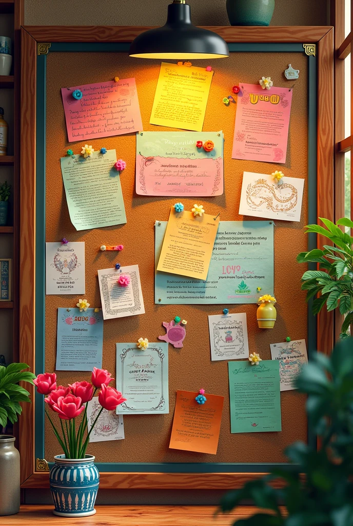 Bulletin board in Filipino