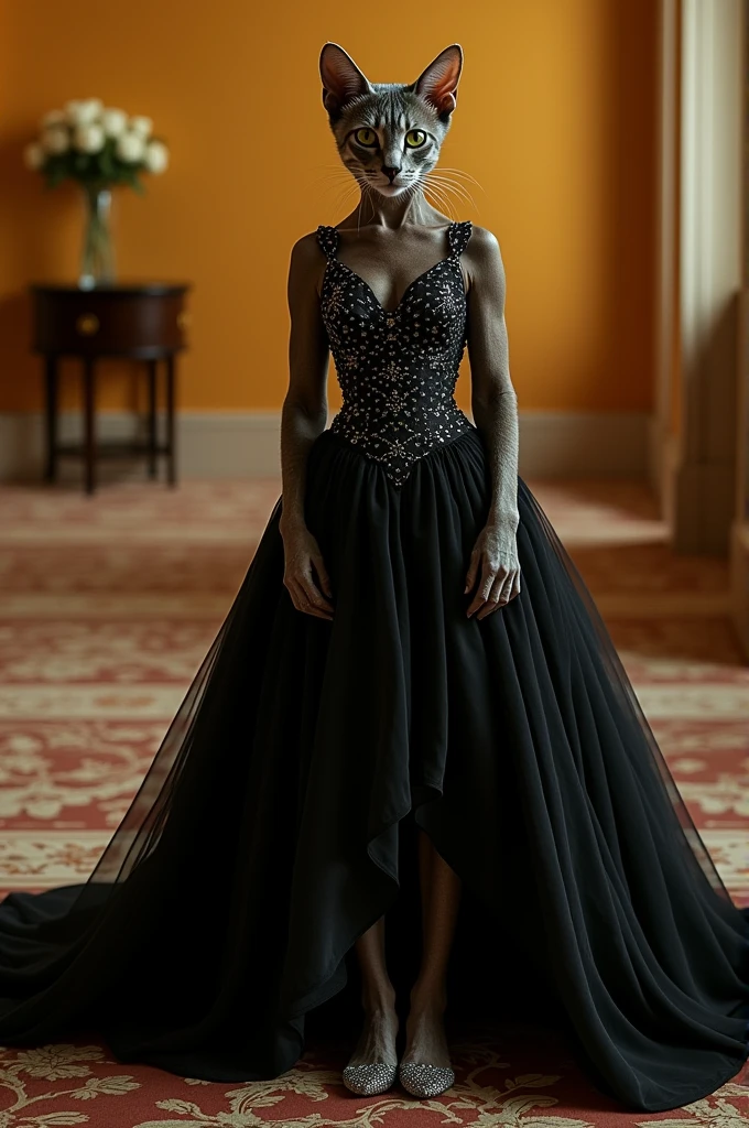 Yellow colour ki black kapde pahani Hui cat gown genius hotel ke bridal gown Sundar si aur jutiyan bhi Sundar si pahani Hui aur bridal gown