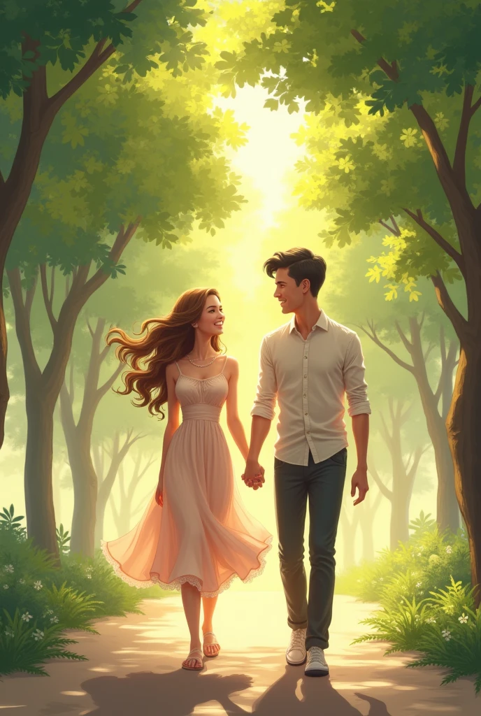 Make me women walking holding hands with men