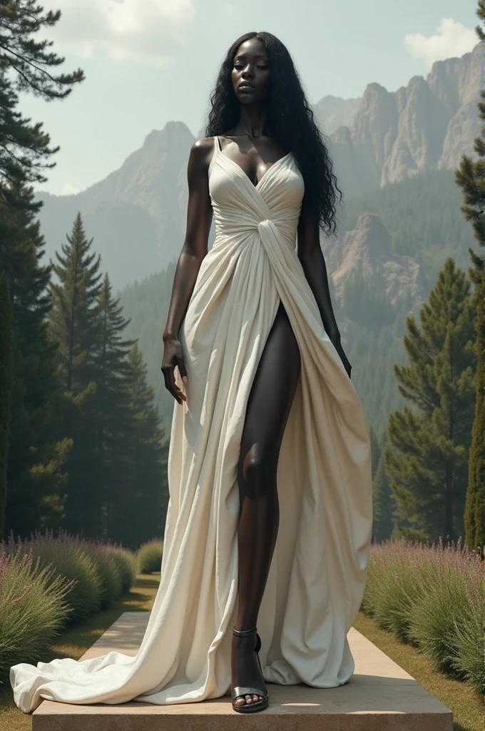 Sza as the statue