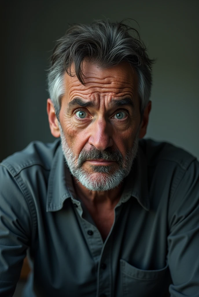 A worried man
