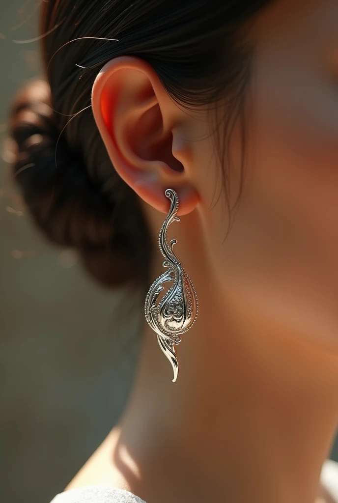 silver earring