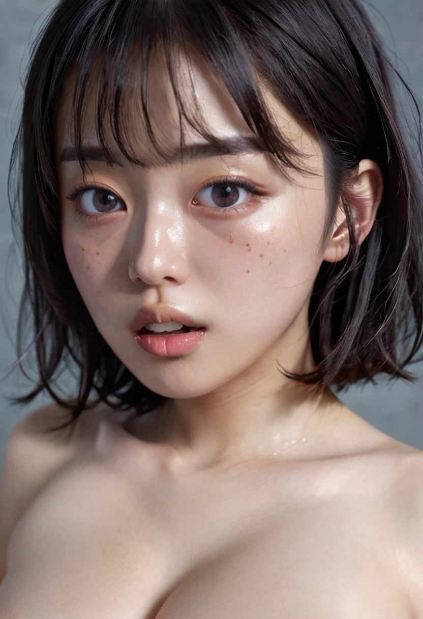 (masterpiece), (Highest quality), (Super detailed),(Disheveled Hair),(figure), (One girl), 1、 (Simple Background),Beautiful attention to detail,triangle face、 Delicate and beautiful face,freckles 、((No makeup))、、(midelioam)、floating,(High saturation),), Light-colored lips、(Mouth closed)、Soft 、 Black Hair, bangs, Hair Ring, Floating hair, (The Shining), Best lighting, Best Shadow,(((NUDE)))reast enhat))((Realistic)), RAW Candid Cinema, 16mm, Color Grading Portra 400 Film, Prominent colors, Ultra-realistic, Filmed with a movie camera, Detailed skin texture, Scattered beneath surface、 (((cute refugee woman)))、 Highest quality, Very dark underground slums, (Solitary confinement),low length、Petite、 (Pretty face, Detailed face:1.2), (((Round face)))、((pubic hair)、 Black Hair、Short Bob、Messy Hair、bangs、Large Breasts, 、(Detailed erue Face) ((No makeup)) ((((Scared))))、 (((pretty girl)))、((Highest quality、8k、masterpiece:1.3))、((((Dark basement))))、nsfw, (((1ork and 1girl, vaginale)))、(((cum in Pussy)cum on body)))