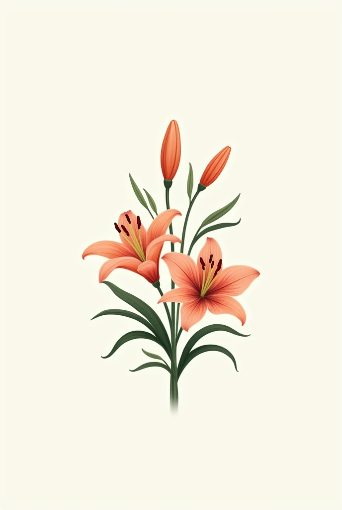 Make a logo with lilies 