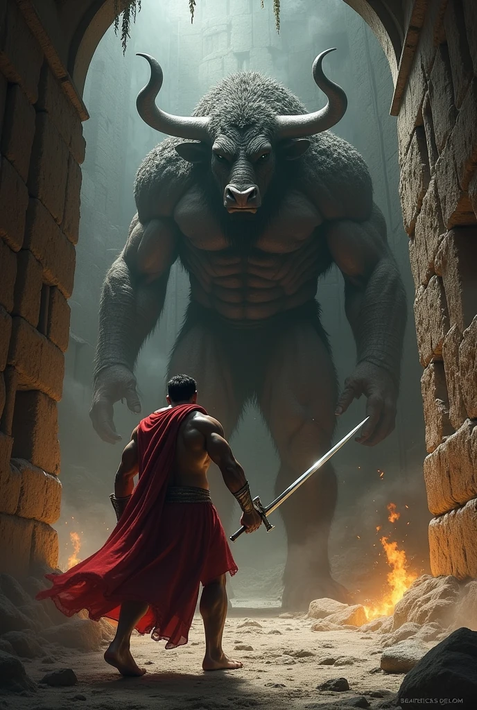 Believe me, images of Theseus defeating the Minotaur