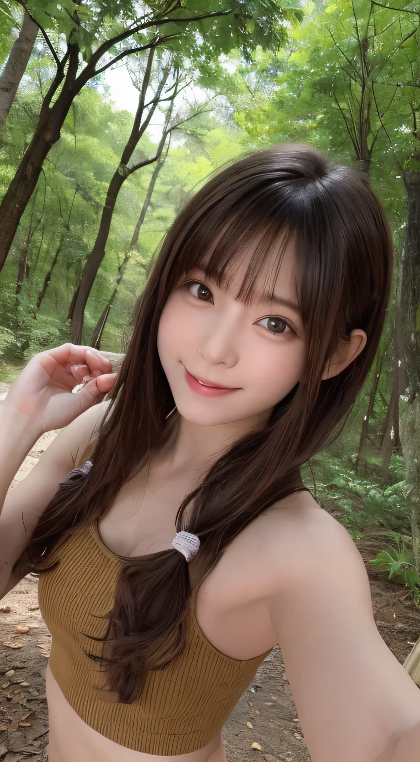 Best image quality (8k, High resolution, masterpiece: 1.2), Very detailed, Random Hairstyles, 2 woman, 

Extraordinary beautiful girl、Cute and beautiful face details、(Dealing with the Children_v1:0.008)、


score_9, score_8_upper, score_7_upper, 

situation: In the deep forest at night、Countless fireflies slowly fly up、Creating a curtain of light。A girl stops in the middle of the forest、Looking up at the view with shining eyes。In her hand she holds a small wooden lantern、The light mixes with the glow of the fireflies.。
landscape: It&#39;s dark in the forest、wood々A faint moonlight shines through the gaps、The light of the fireflies gives off a pale green aura.。The ground is covered with soft moss、Small white flowers bloom here and there。
Camera angle: From a firefly&#39;s perspective、The girl and the halo of fireflies are placed in the center.。


,Active stop temporarily ,
On her side、The thunder danced。
Focus on the upper waist


, Random cute poses ,Big eyes ,Puffy eyes ,  Heart pupil, blush  , Big shy smile , 
