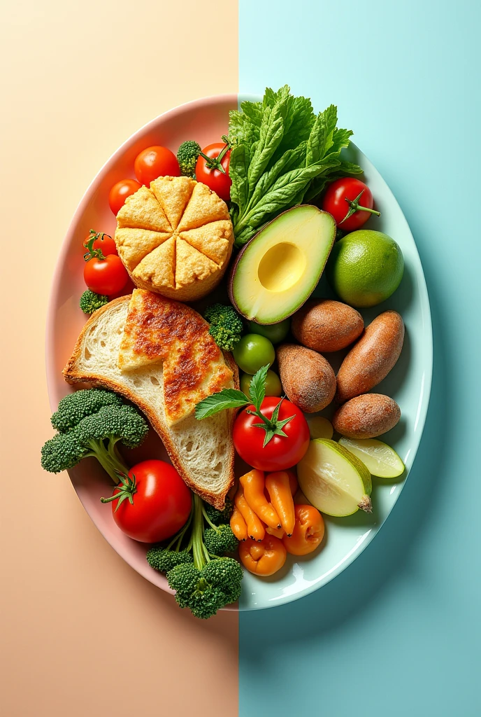 I have a channel on YouTube called Fact Channel I need a photo like facts about food and health that i can put in my title photo should be attractive half food and half health photo