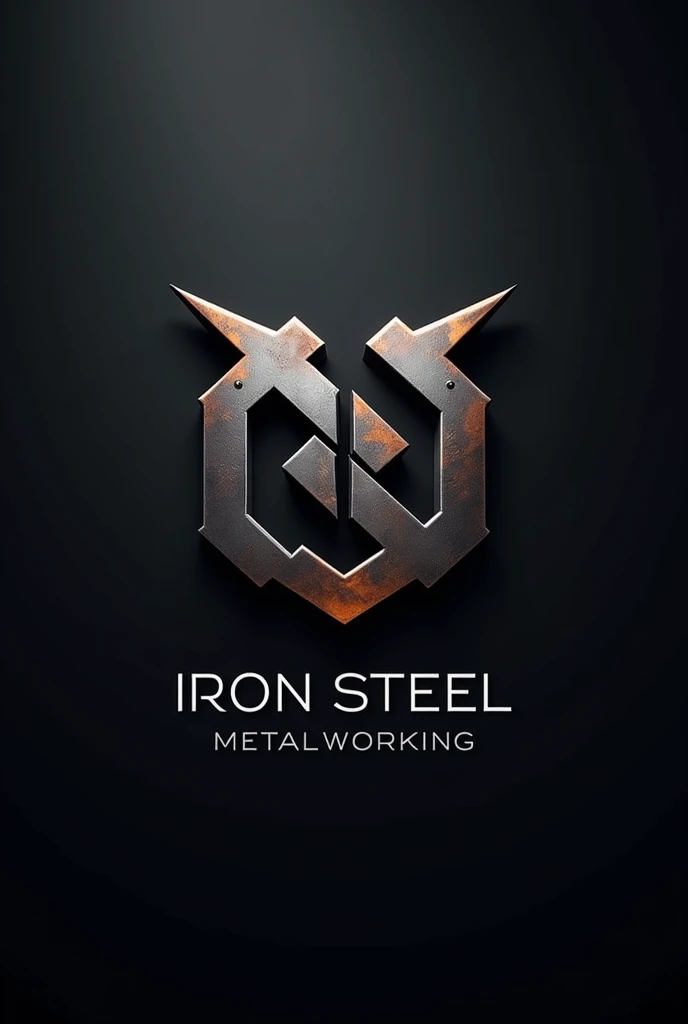 Make me a logo, the company name is iron and steel metalworking