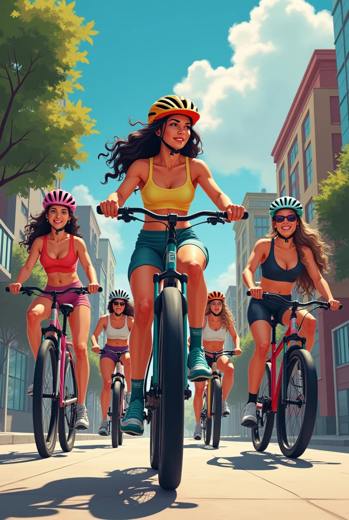 The combination of women and bikes