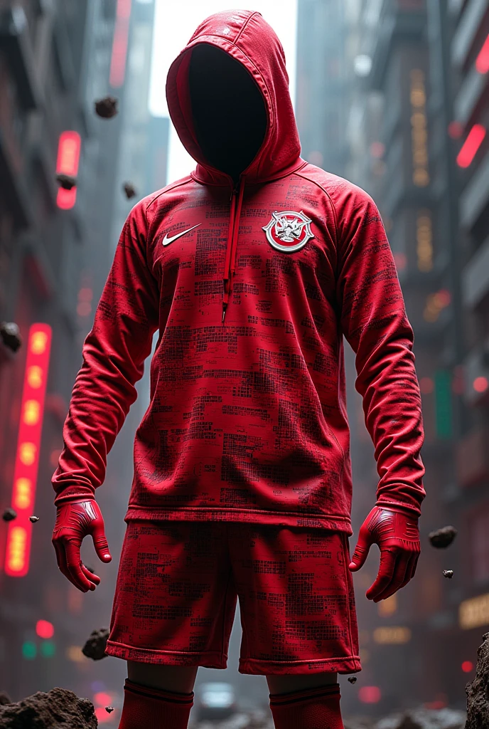 Corrupted database inspired jersey color red