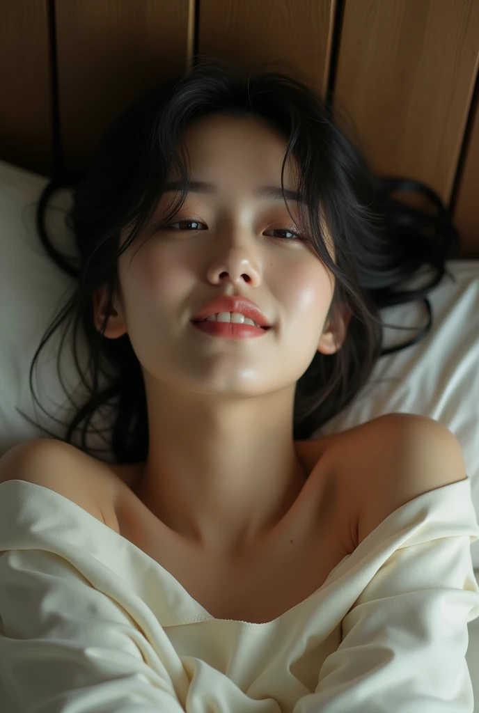 extremely quality photo, sharp focus, epic realism, realisitic, source_photo, proper alignment, young japanese actress, orgasmic climax, at bed