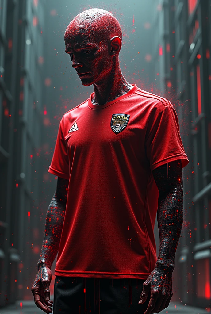 Corrupted database inspired jersey only 
color red