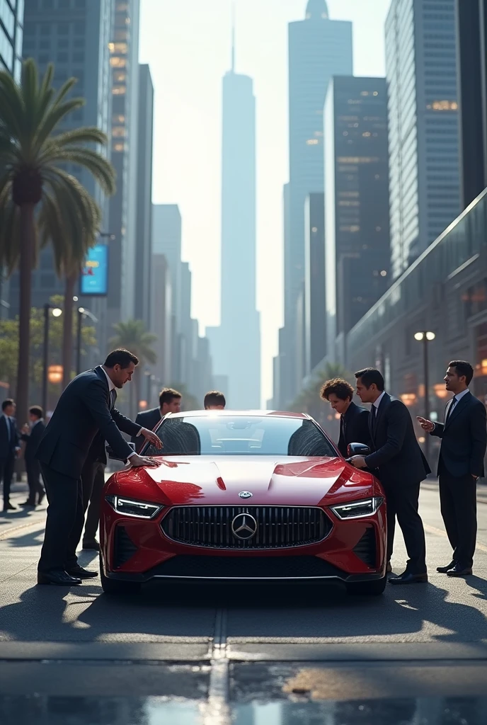 Pick up people, car, professional