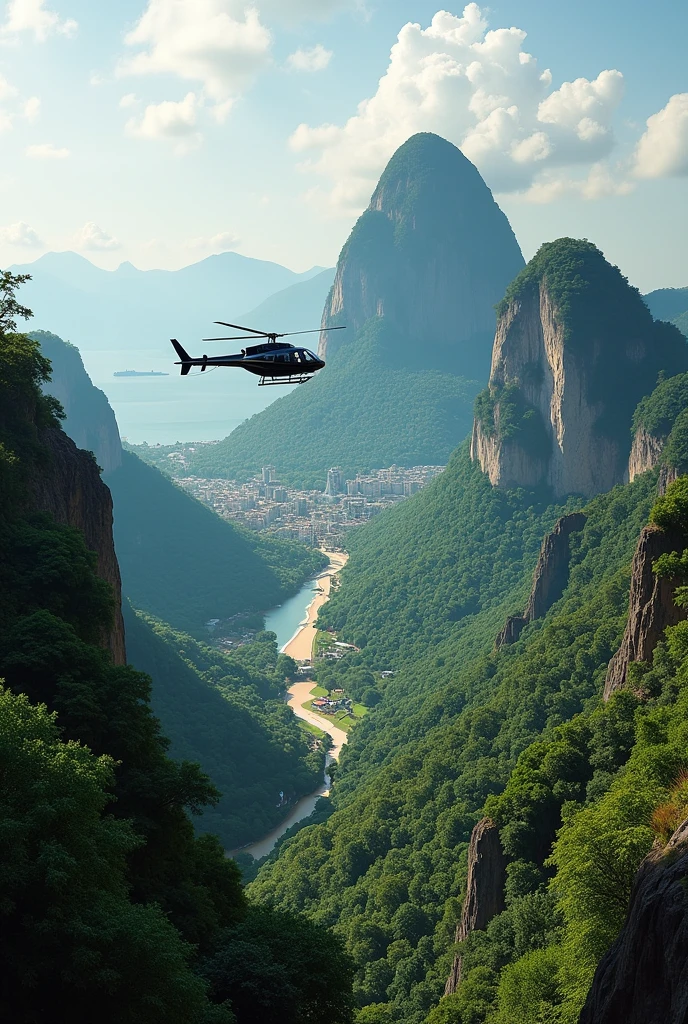 Invitation card for my fiancée inviting her to see Rio de Janeiro from the sky, a helicopter tour on August 28th at 3pm:15 pm at Place: Aeronautics Club (fall) - Tijuca, Rio de Janeiro Brazil